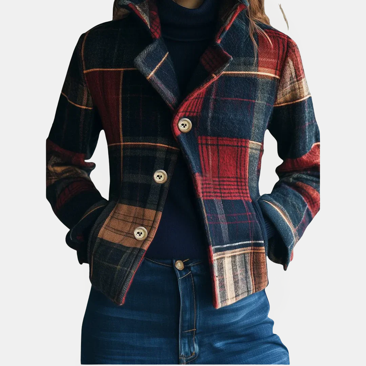 Nikki | Classic Plaid Wool Jacket