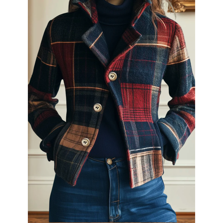 Nikki | Classic Plaid Wool Jacket