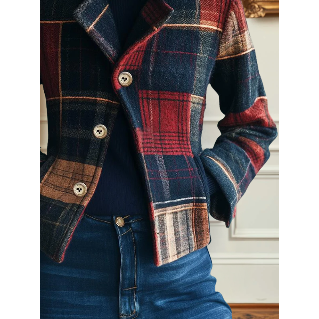 Nikki | Classic Plaid Wool Jacket