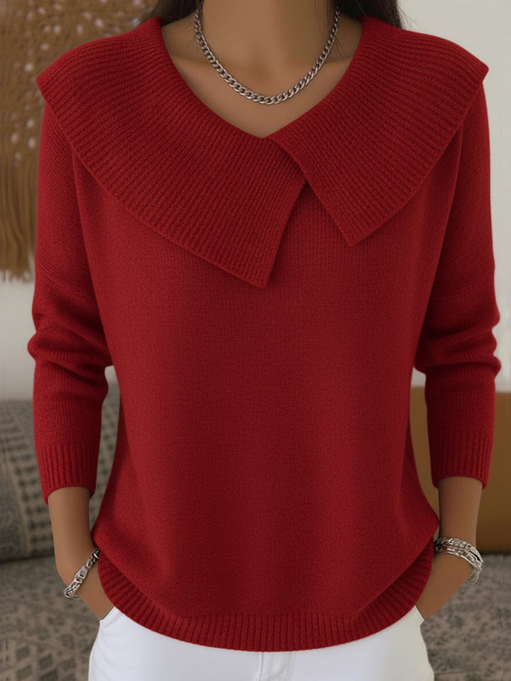 Nancy | Cozy Knit Sweater with Soft Collar