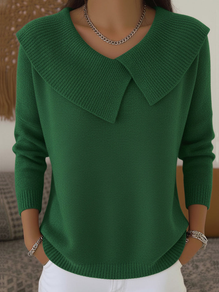Nancy | Cozy Knit Sweater with Soft Collar