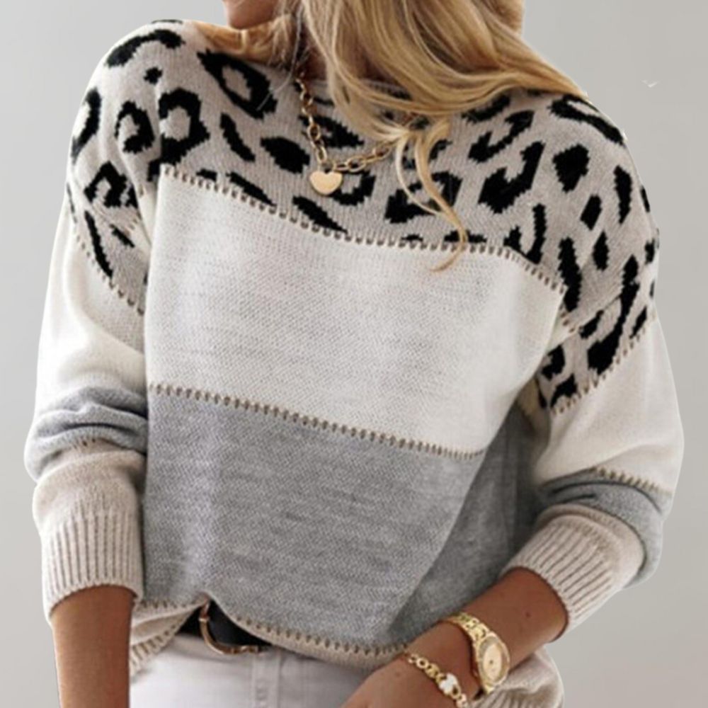 Stacy | Leopard Print Casual Sweater