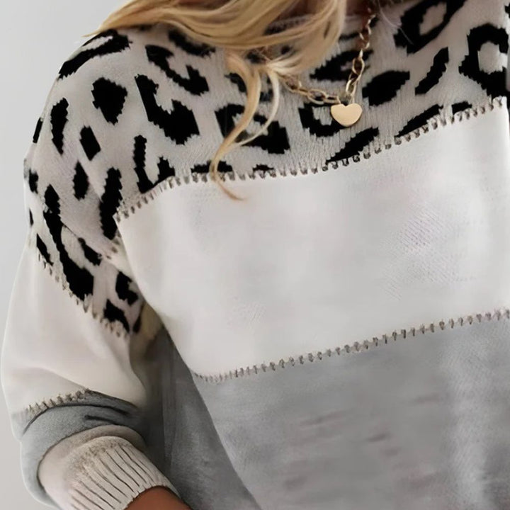 Stacy | Leopard Print Casual Sweater