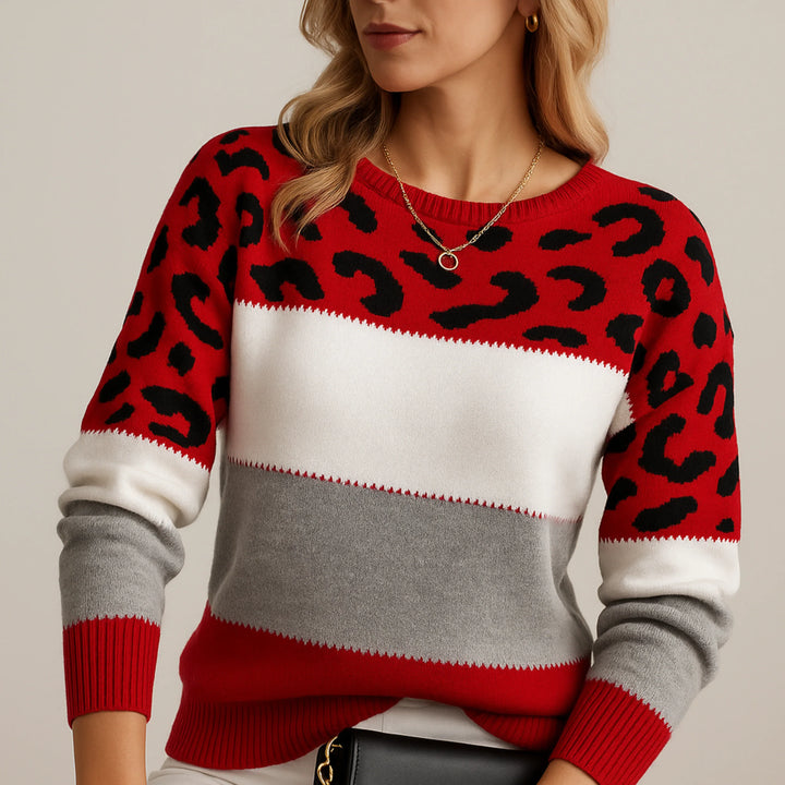 Stacy | Leopard Print Casual Sweater