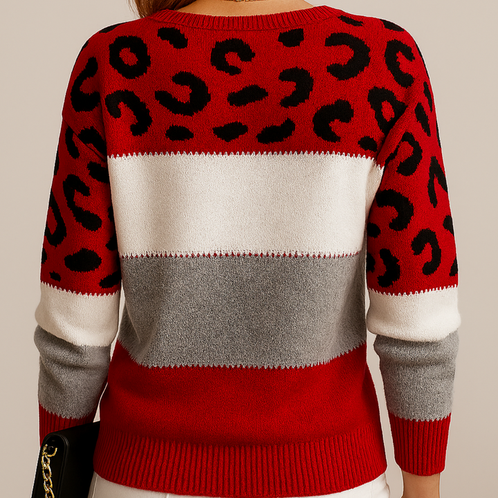 Stacy | Leopard Print Casual Sweater