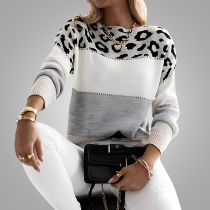 Stacy | Leopard Print Casual Sweater